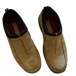 Retreat Women's Leather Slip On Round Toe Casual Loafer Shoes Brown Size 6 M